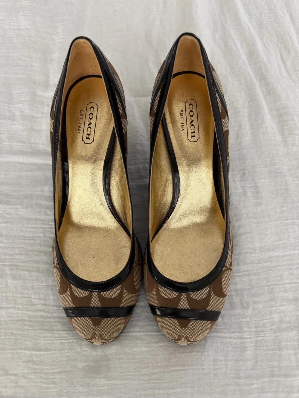 Y2K Coach Kerryann Wedges - Size 7.5
